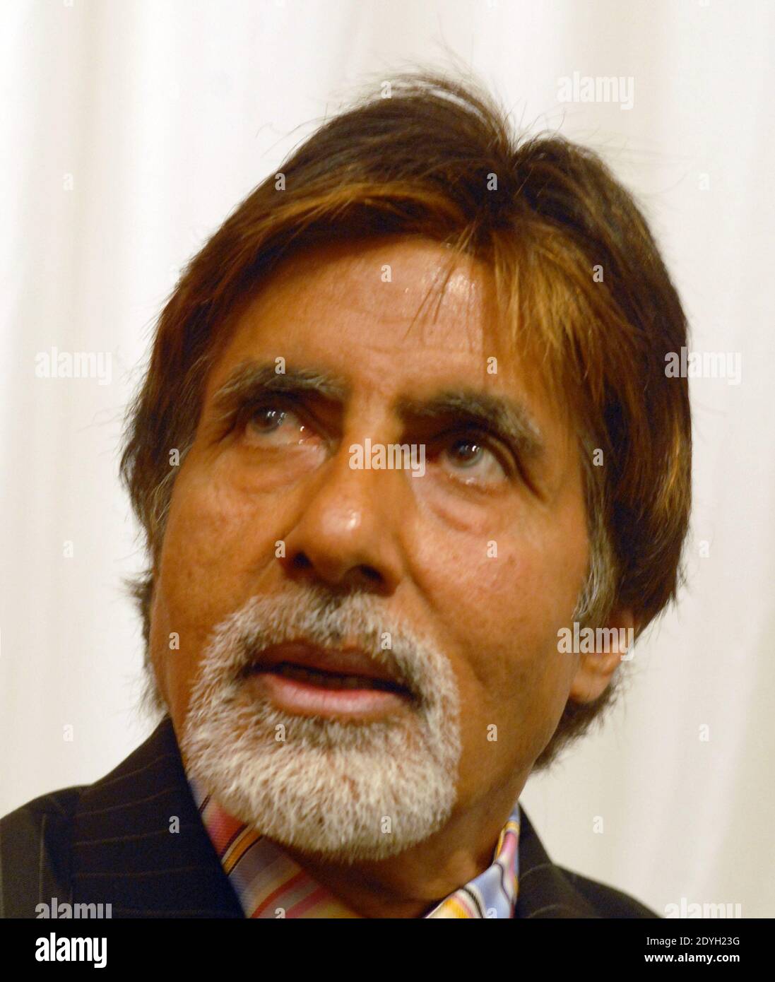 Legendary Bollywood film superstar Amitabh Bachchan at a film launch in Mumbai,India Stock Photo