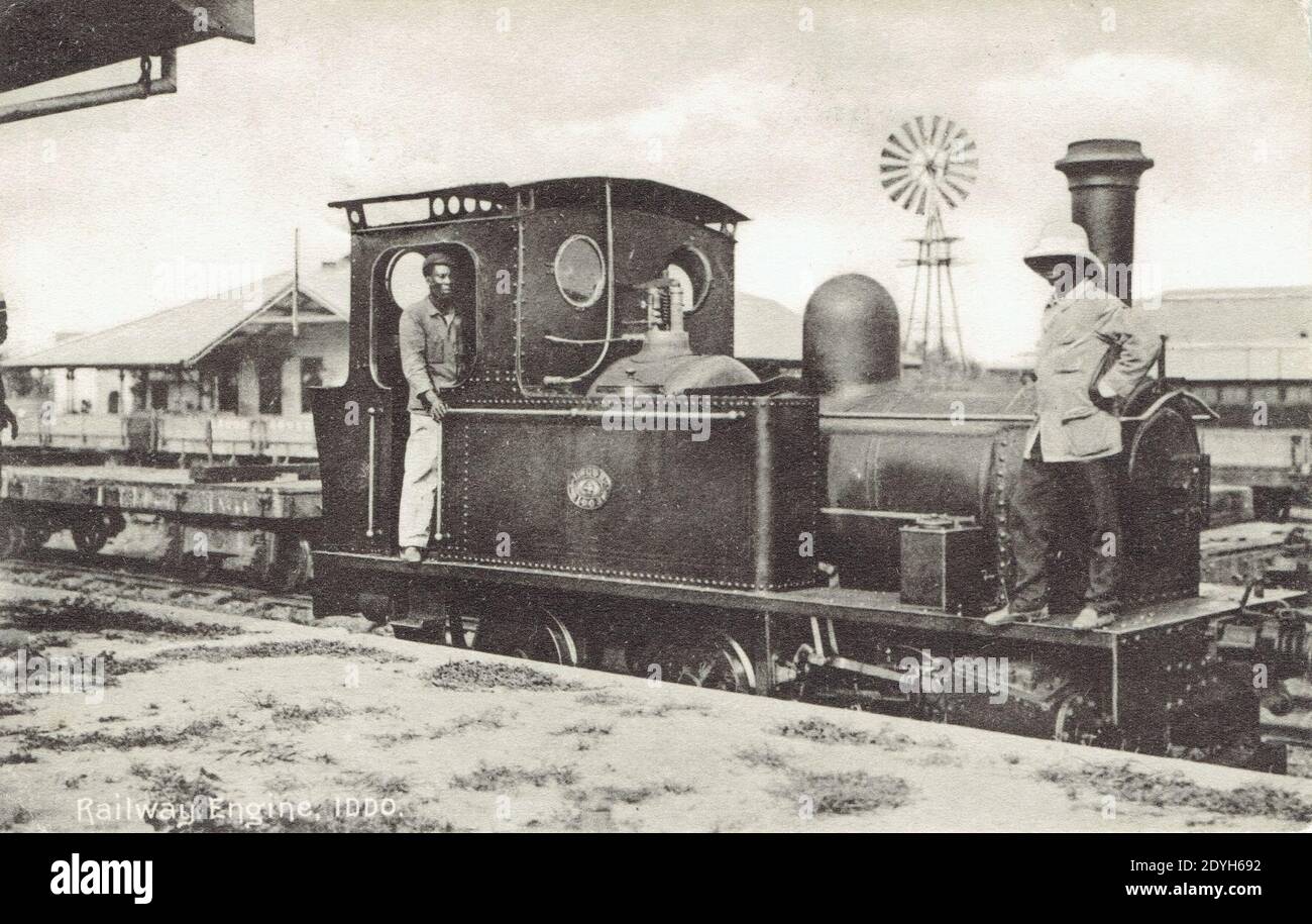 Lagos Government Railways (LGR No 4) 0-6-0ST steam locomotive 'Iddo' (Hunslet Locomotive Works No 810 of 1903). Stock Photo