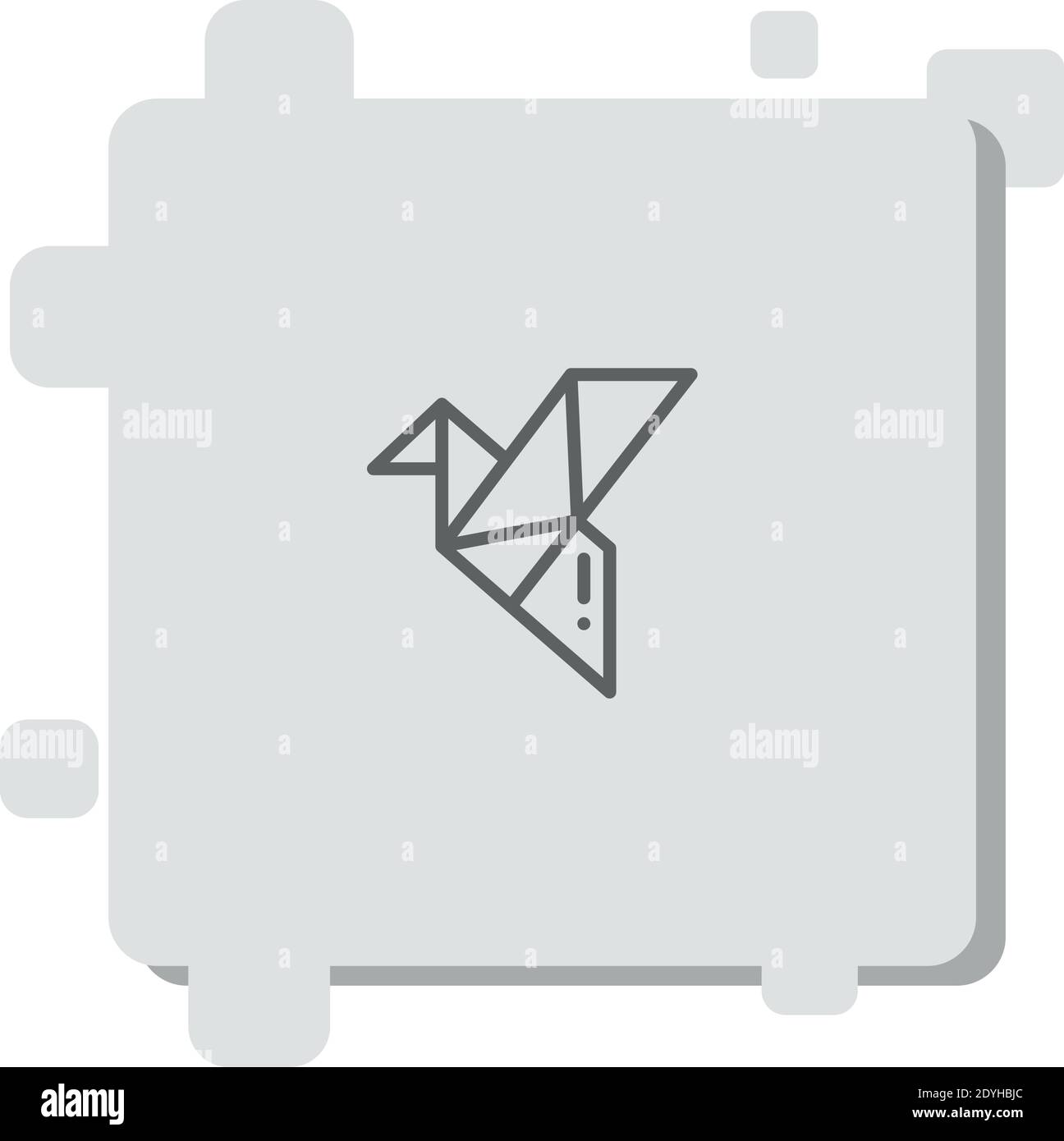 origami vector icon modern simple vector illustration Stock Vector ...