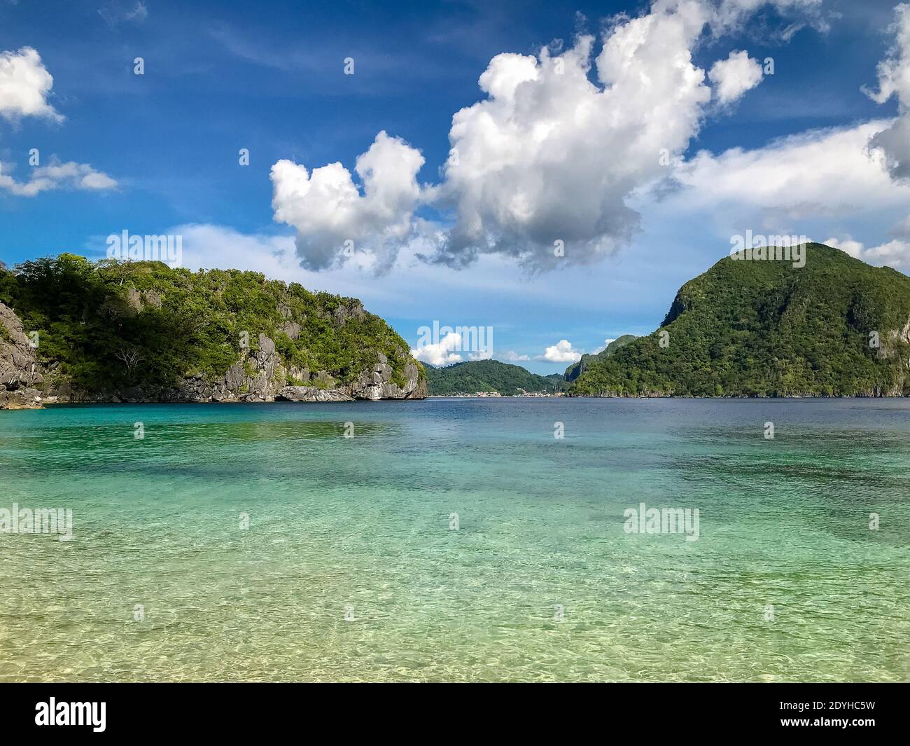 Wonderful tropical sea of Cadlao Island near El Nido, Palawan, Philippines Stock Photo