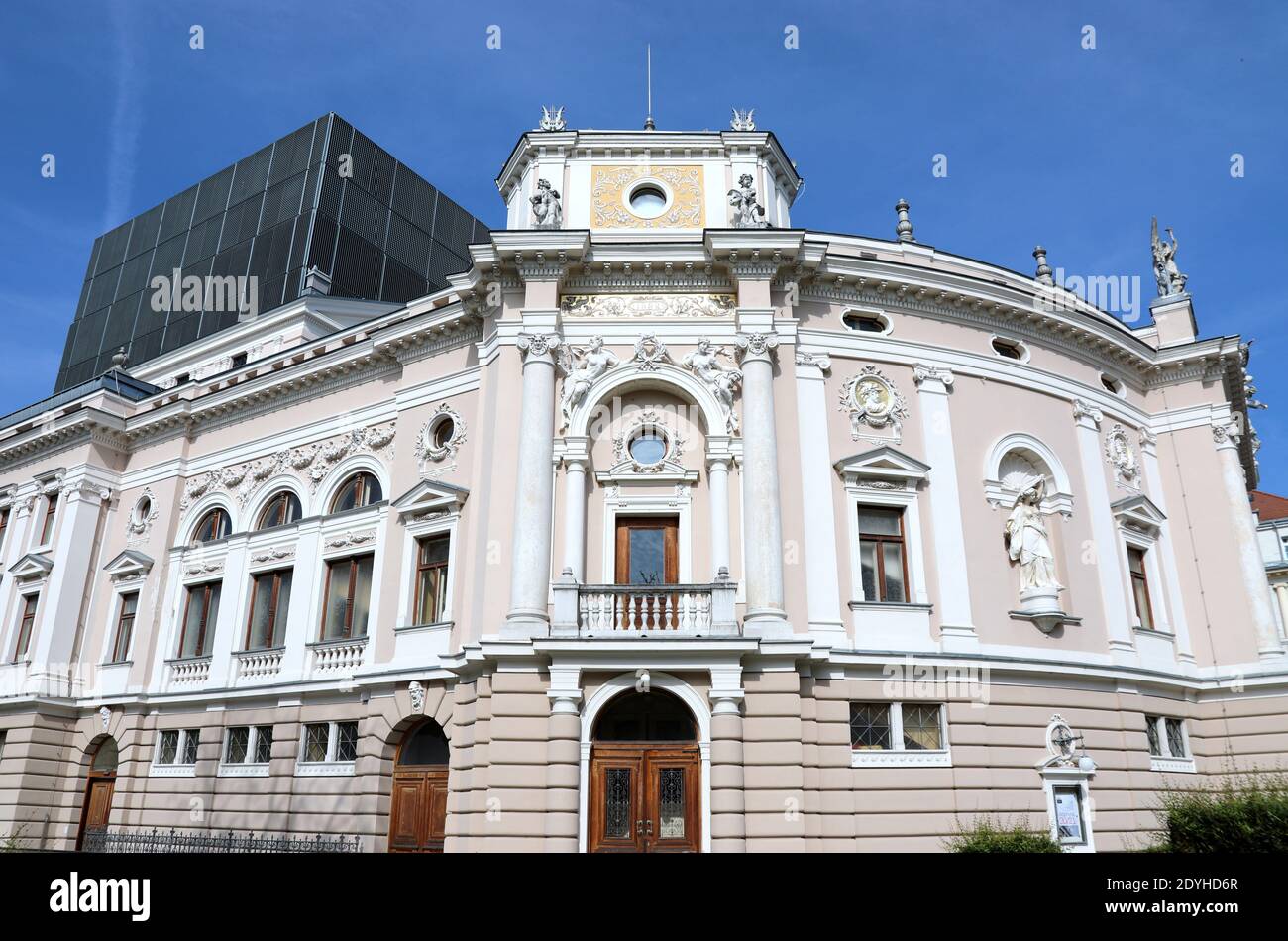 Slovene National Theatre of Opera and Ballet building dated 1892 in Ljubljana Stock Photo