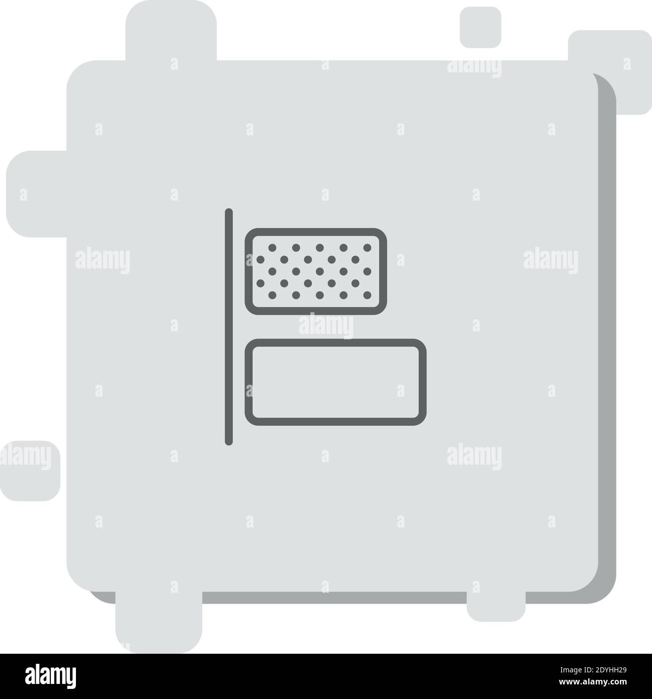 left alignment vector icon modern simple vector illustration Stock Vector