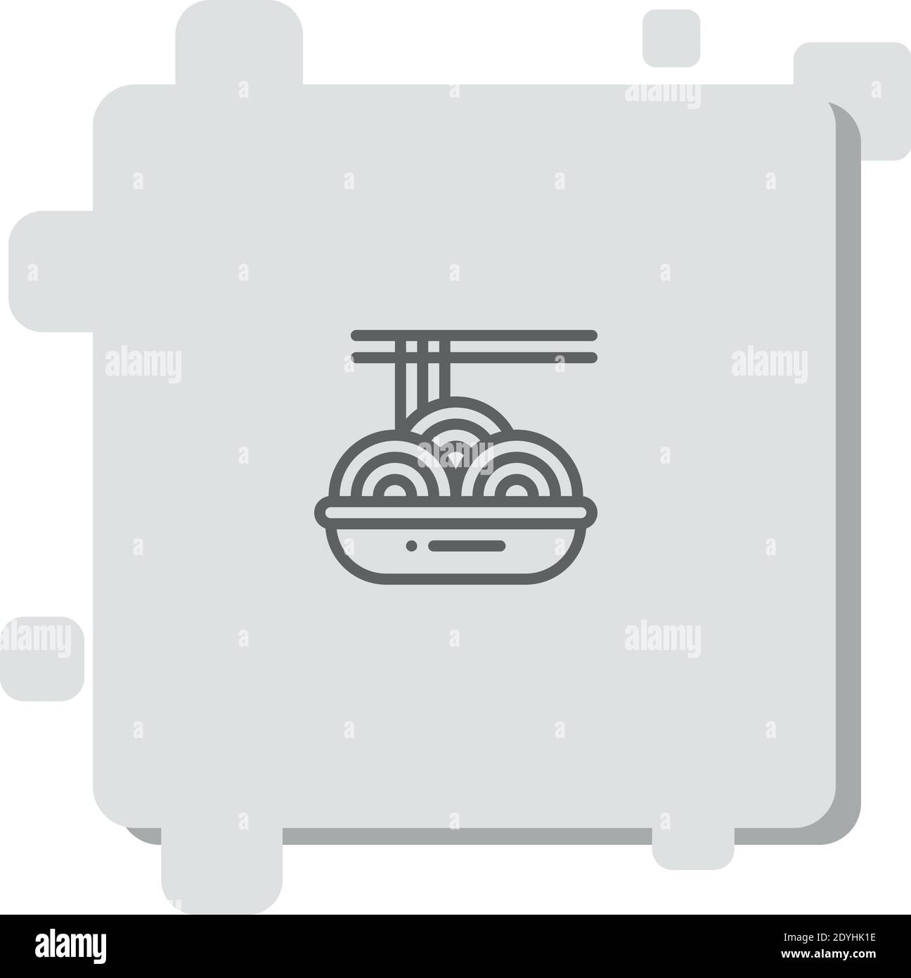 noodles vector icon modern simple vector illustration Stock Vector