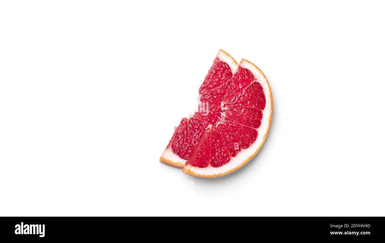 Grapefruit slices on a white background. High quality photo Stock Photo