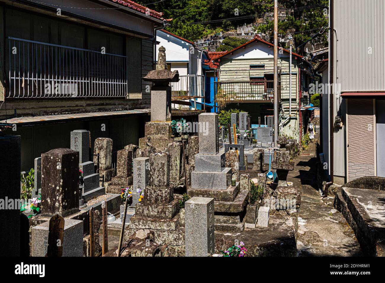 Japanese Cemetery in Nishiizu-Cho, Japan Stock Photo