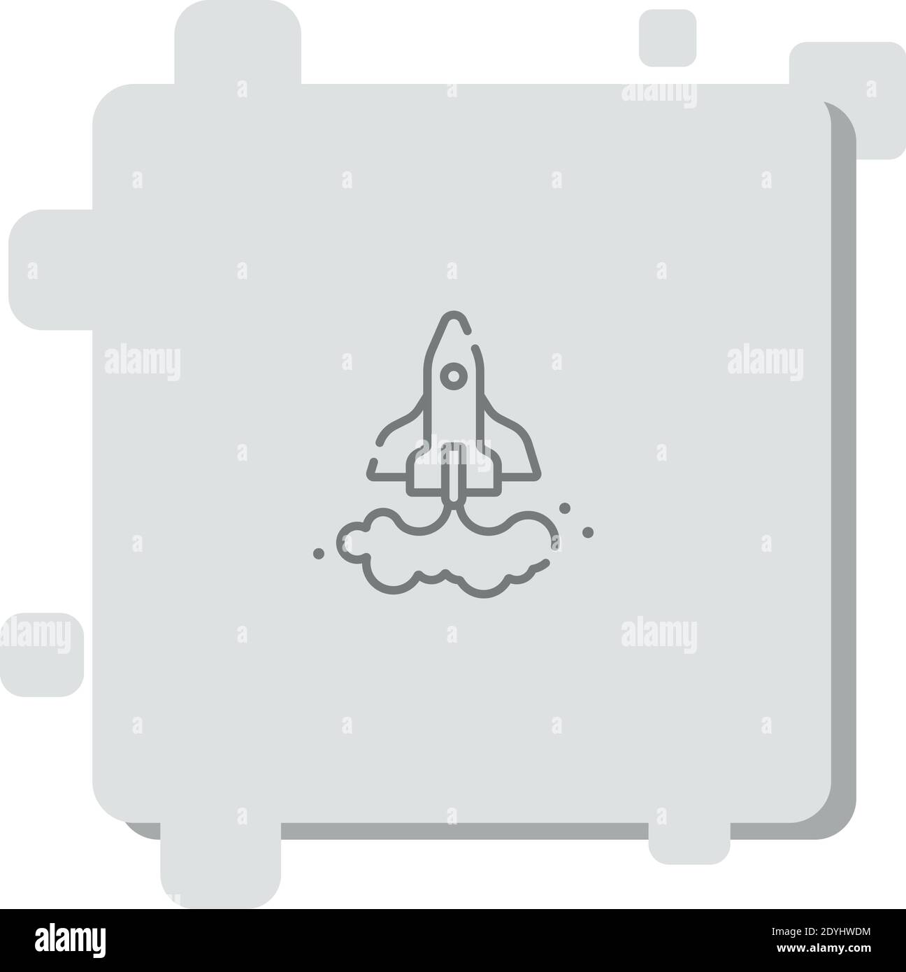launch vector icon modern simple vector illustration Stock Vector Image ...