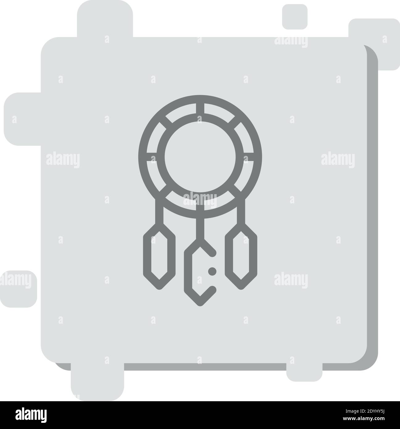 dreamcatcher vector icon modern simple vector illustration Stock Vector