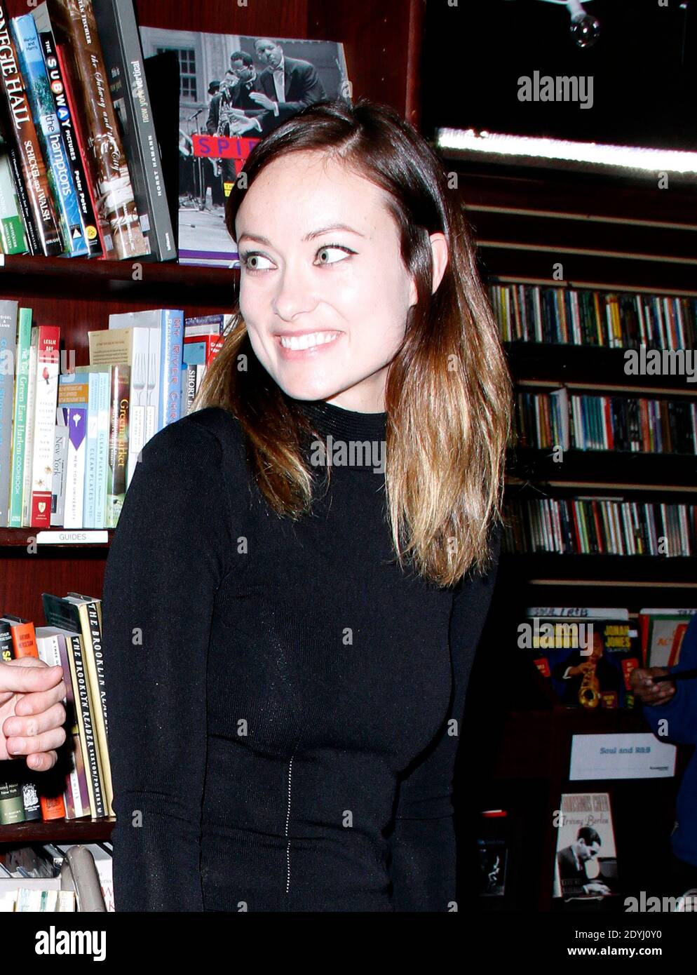 Olivia Wilde at the book signing/talk for Kelly Oxford's 'Everything is Perfect When You're a Liar' held Housing Works Bookstore Cafe in New York City, NY, USA on April 1, 2013. Photo by Donna Ward/ABACAPRESS.COM Stock Photo
