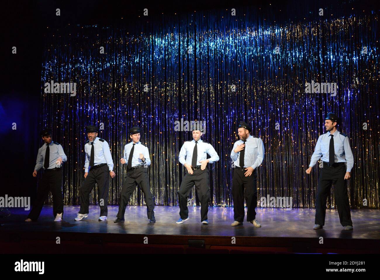 The Showcase of musical comedy 'The Full Monty' held at Theatre Comedia in Paris, France, on April 3, 2013. Photo by Nicolas Briquet/ABACAPRESS.COM Stock Photo
