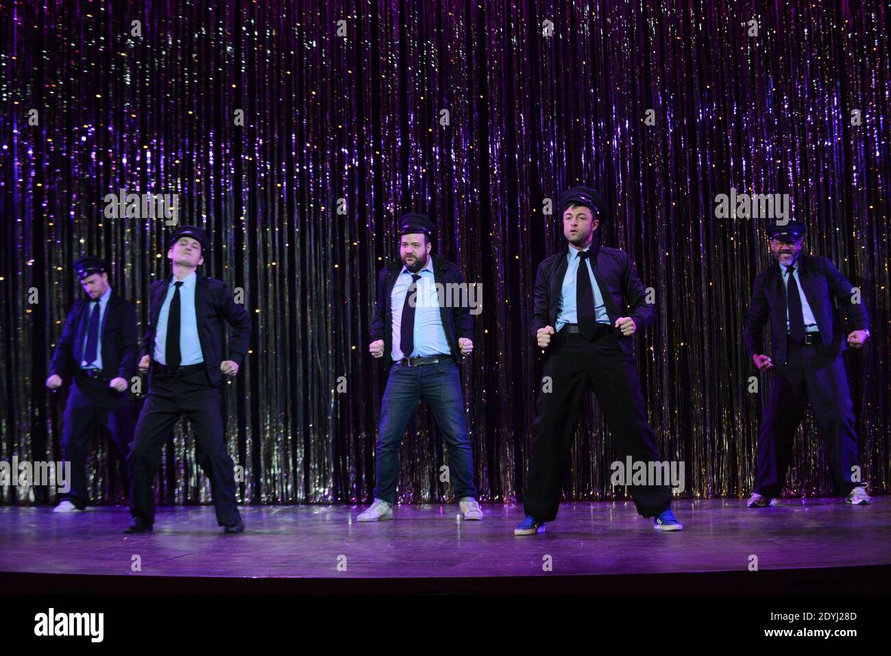 The Showcase of musical comedy 'The Full Monty' held at Theatre Comedia in Paris, France, on April 3, 2013. Photo by Nicolas Briquet/ABACAPRESS.COM Stock Photo