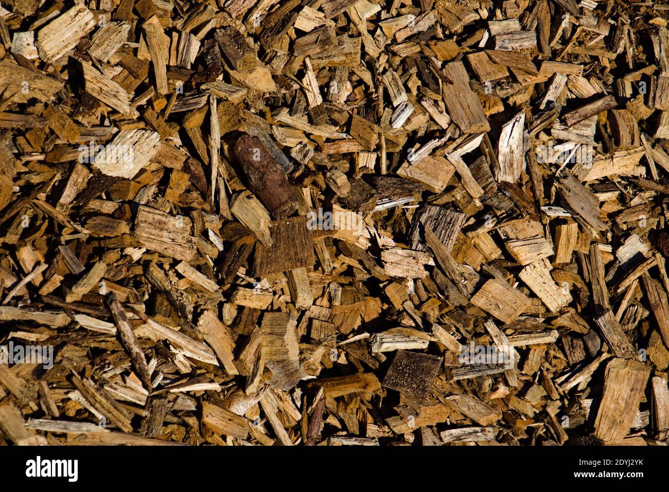 Wood chips texture for natural background or wallpaper Stock Photo
