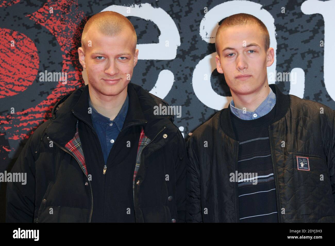 Gustav Dyekjaer Giese and Oscar Dyekjaer Giese attending the 'Stoker'  Premiere during the 5th Festival du