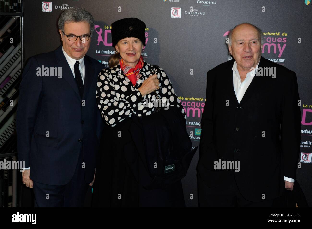 Serge Tubiana, Dominique Sanda, Michel Piccoli attending the 'Le Monde Enchante de Jacques Demy' exhibition opening at the french Cinematheque in Paris, France on April 08, 2013. Photo by Aurore Marechal/ABACAPRESS.COM Stock Photo
