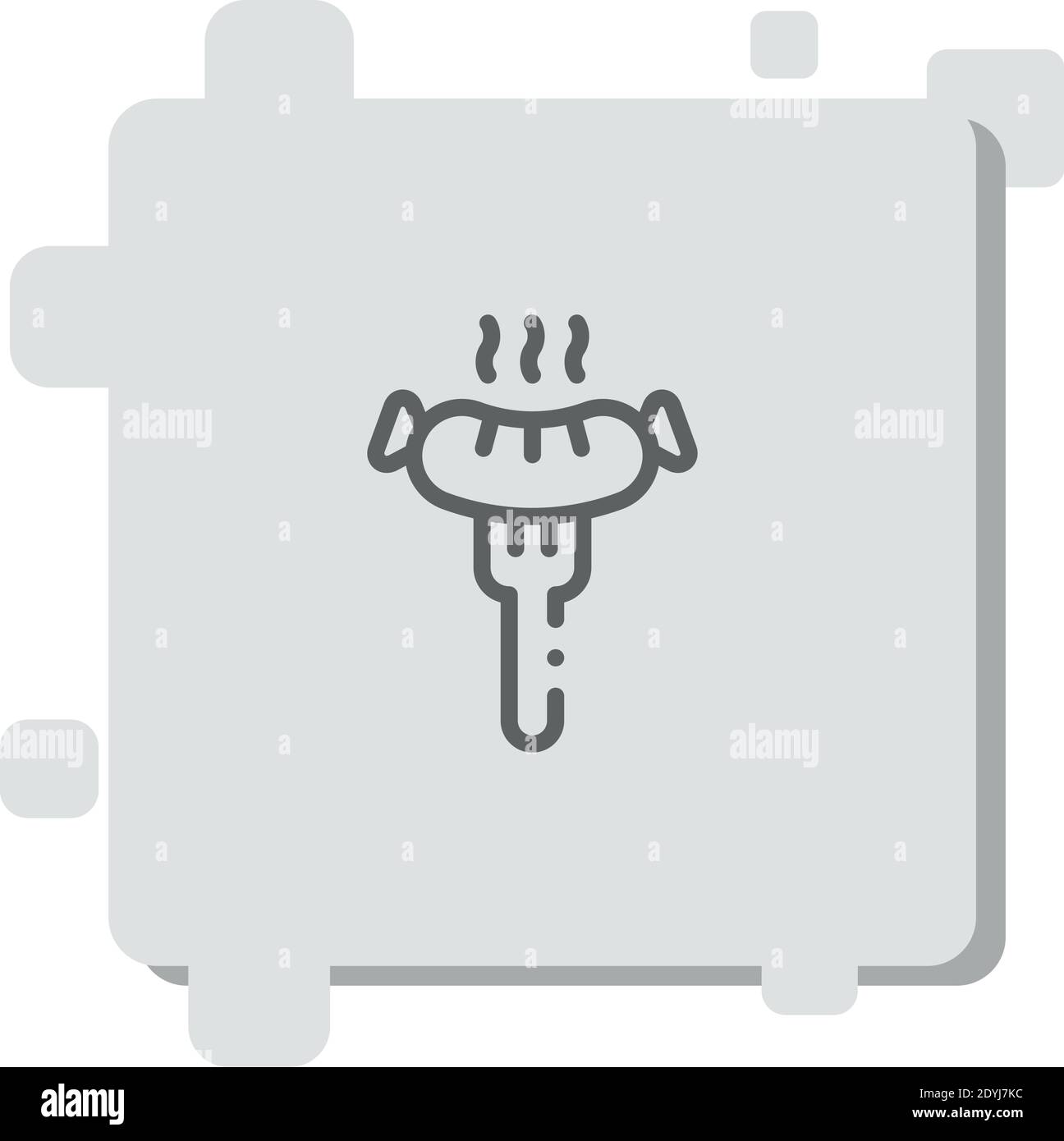 sausage vector icon modern simple vector illustration Stock Vector