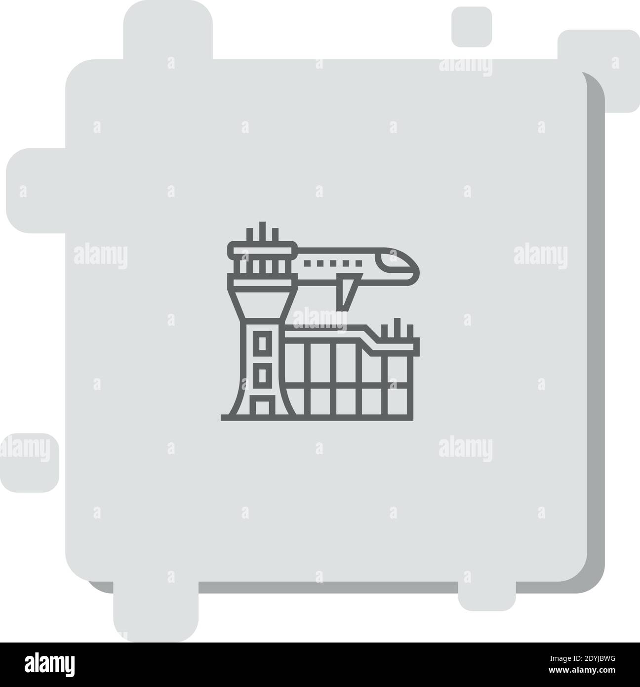 airport vector icon modern simple vector illustration Stock Vector ...