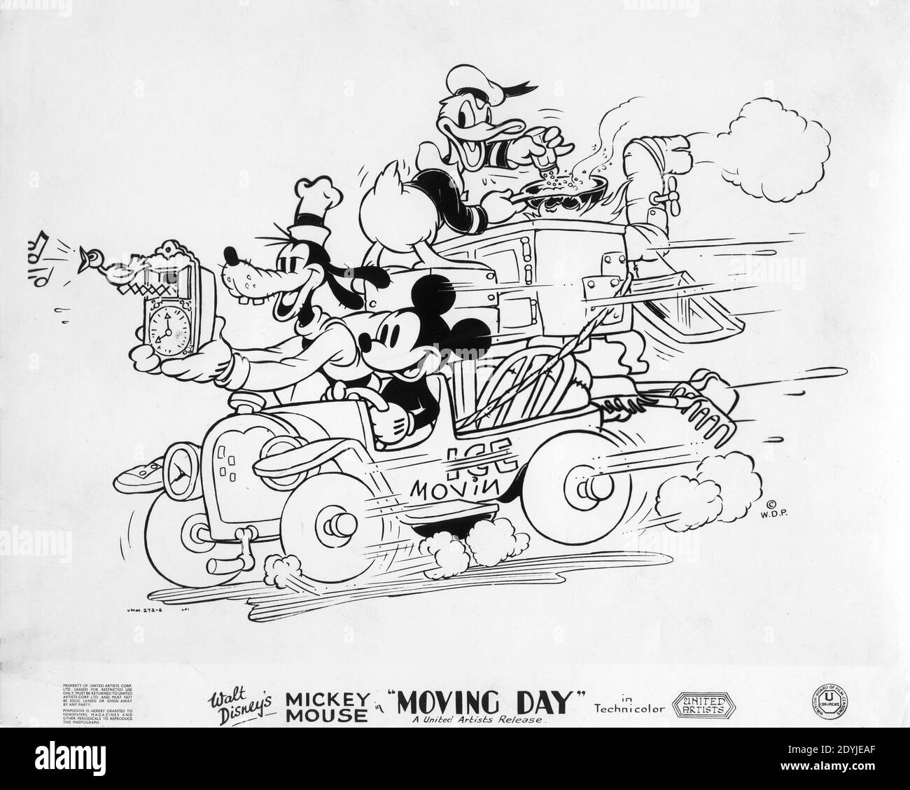WALT DISNEY's GOOFY MICKEY MOUSE and DONALD DUCK in MOVING DAY 1936 director BEN SHARPSTEEN Walt Disney Productions / United Artists Stock Photo