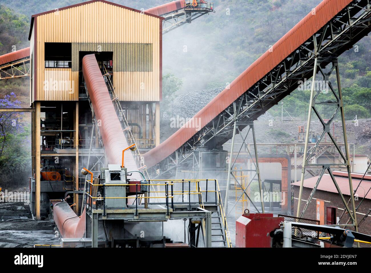 Gold Ore processing plant. South Africa Stock Photo - Alamy