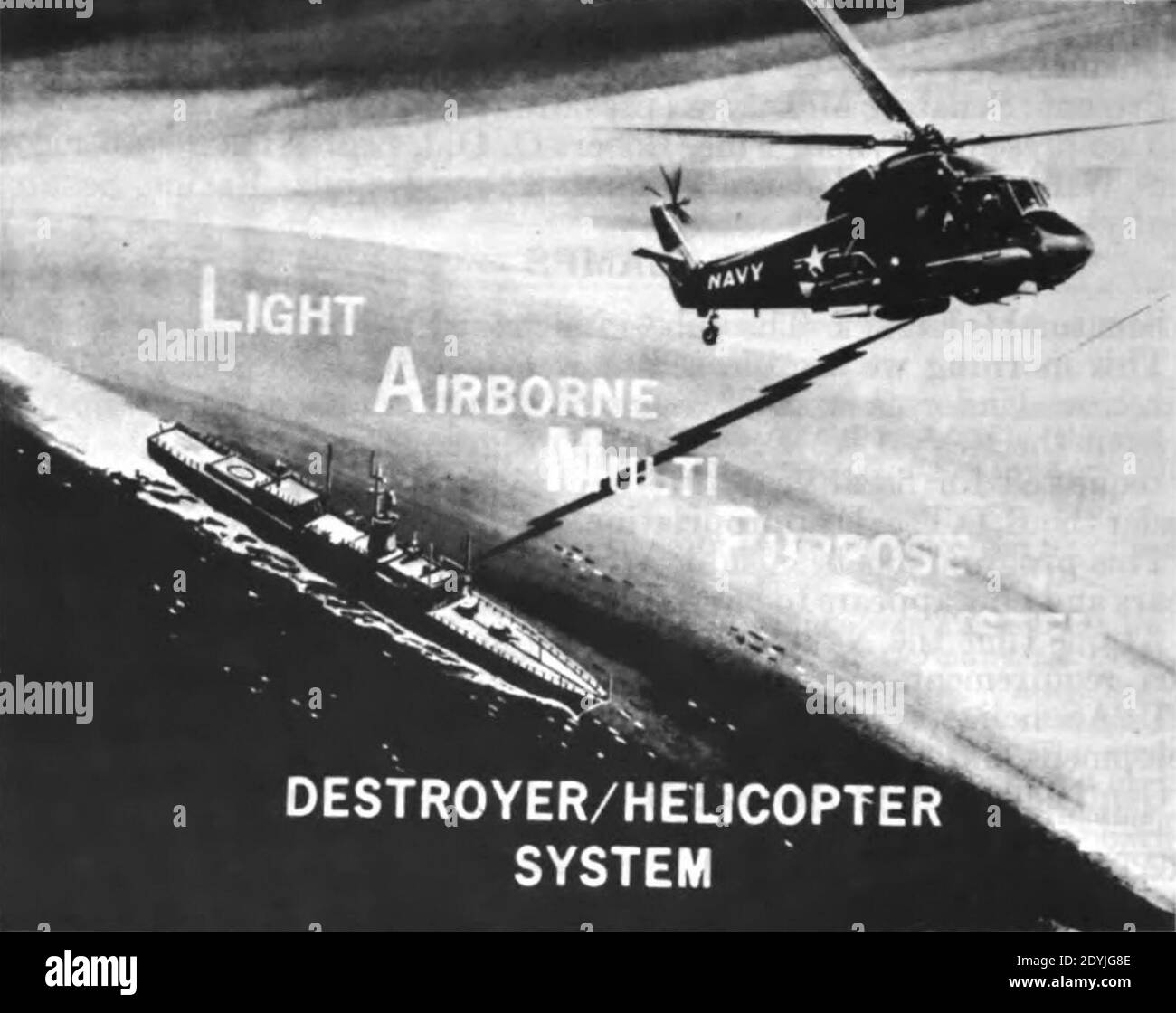 LAMPS destroyerhelicopter system (1 Stock Photo Alamy
