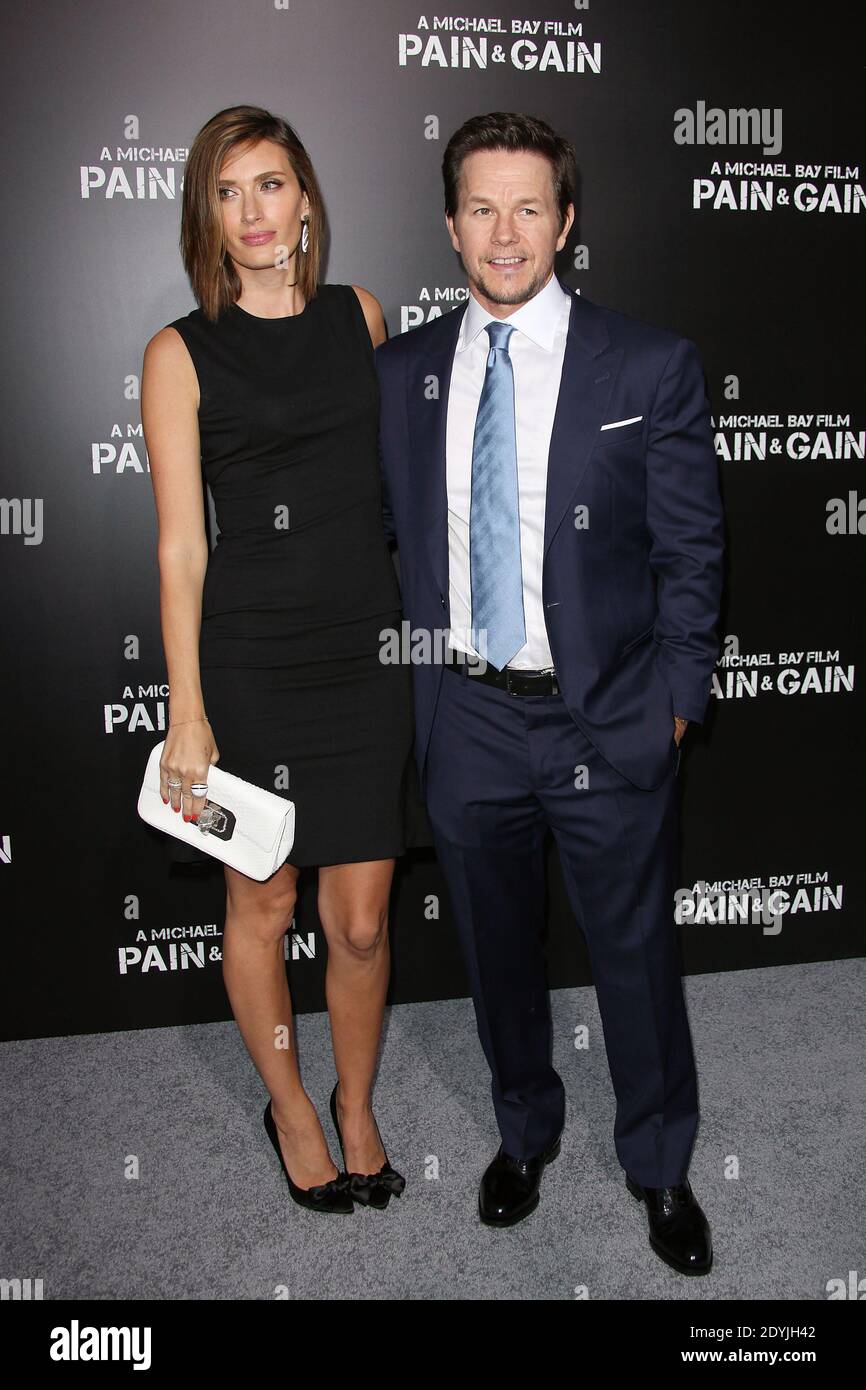 Mark Wahlberg and wife Rhea Durham arrive to the premiere of 'Pain and Gain' at The Chinese Theatre in Hollywood, Los Angeles, CA, USA on April 22, 2013. Photo by Krista Kennell/ABACAPRESS.COM Stock Photo