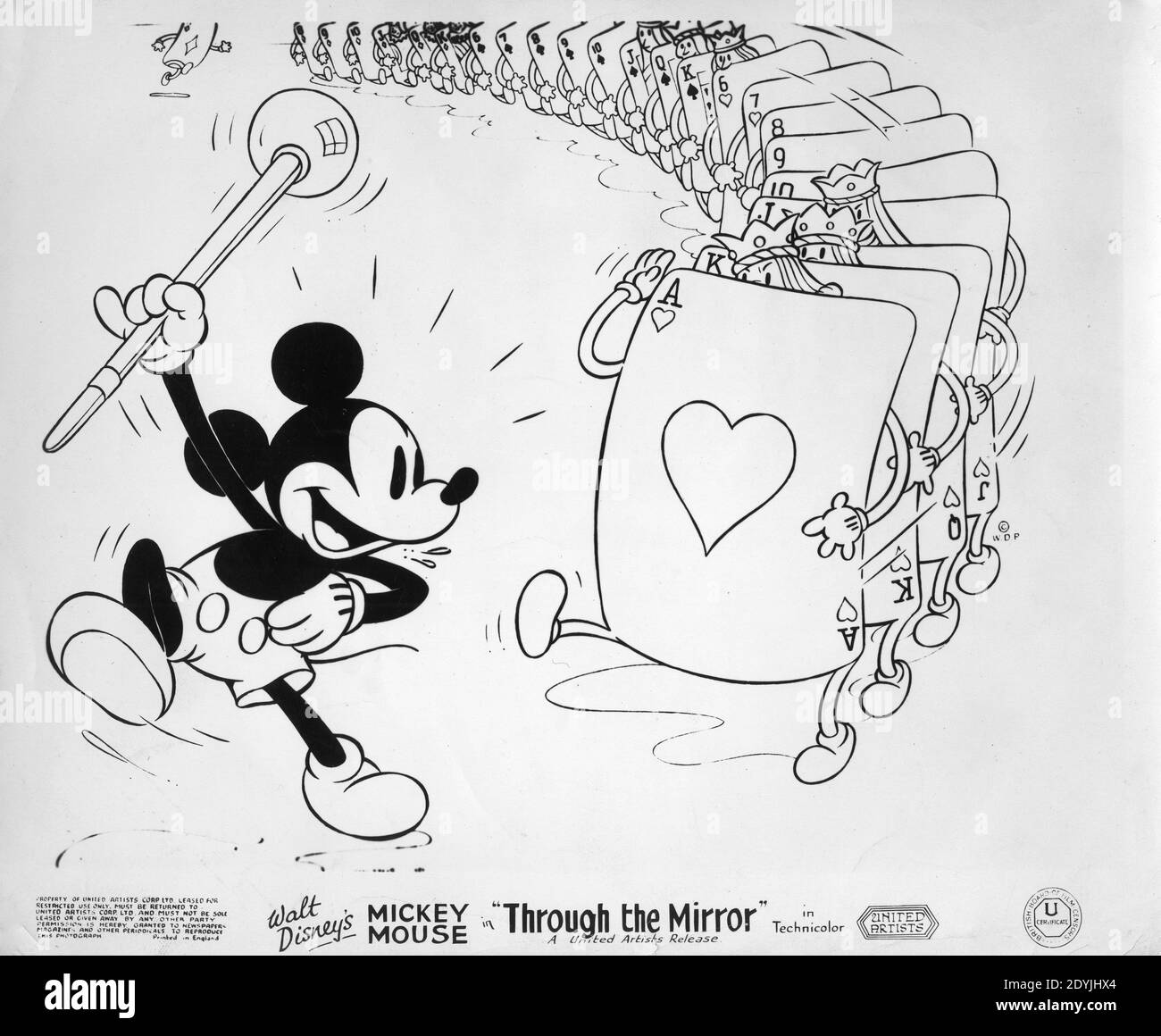 WALT DISNEY's MICKEY MOUSE in THRU THE MIRROR 1936 director DAVID HAND Walt  Disney Productions / United Artists Stock Photo - Alamy