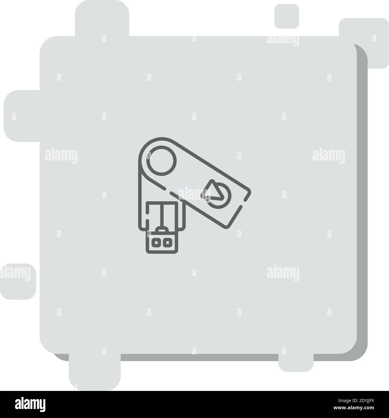 pendrive vector icon modern simple vector illustration. Stock Vector