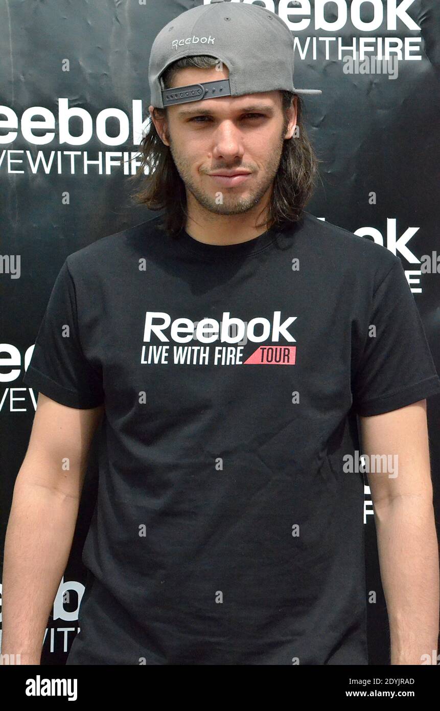 Orelsan during the Reebok Live With Fire Tour at La Defense in Paris,  France on May 4, 2013. Photo by Thierry Plessis/ABACAPRESS.COM Stock Photo  - Alamy