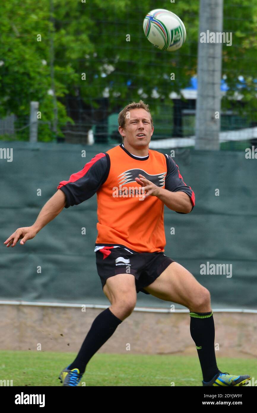 RCT's Jonny Wilkinson during a rugby training session at Berg Stadium in Toulon, France on May 7, 2013 before the HCup Final against ASM Clermont on May 18 in Dublin. Photo by Felix Golesi/ABACAPRESS.COM Stock Photo