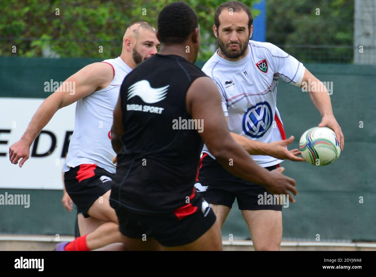 RCT's Frederic Michalak during a rugby training session at Berg Stadium in Toulon, France on May 7, 2013 before the HCup Final against ASM Clermont on May 18 in Dublin. Photo by Felix Golesi/ABACAPRESS.COM Stock Photo
