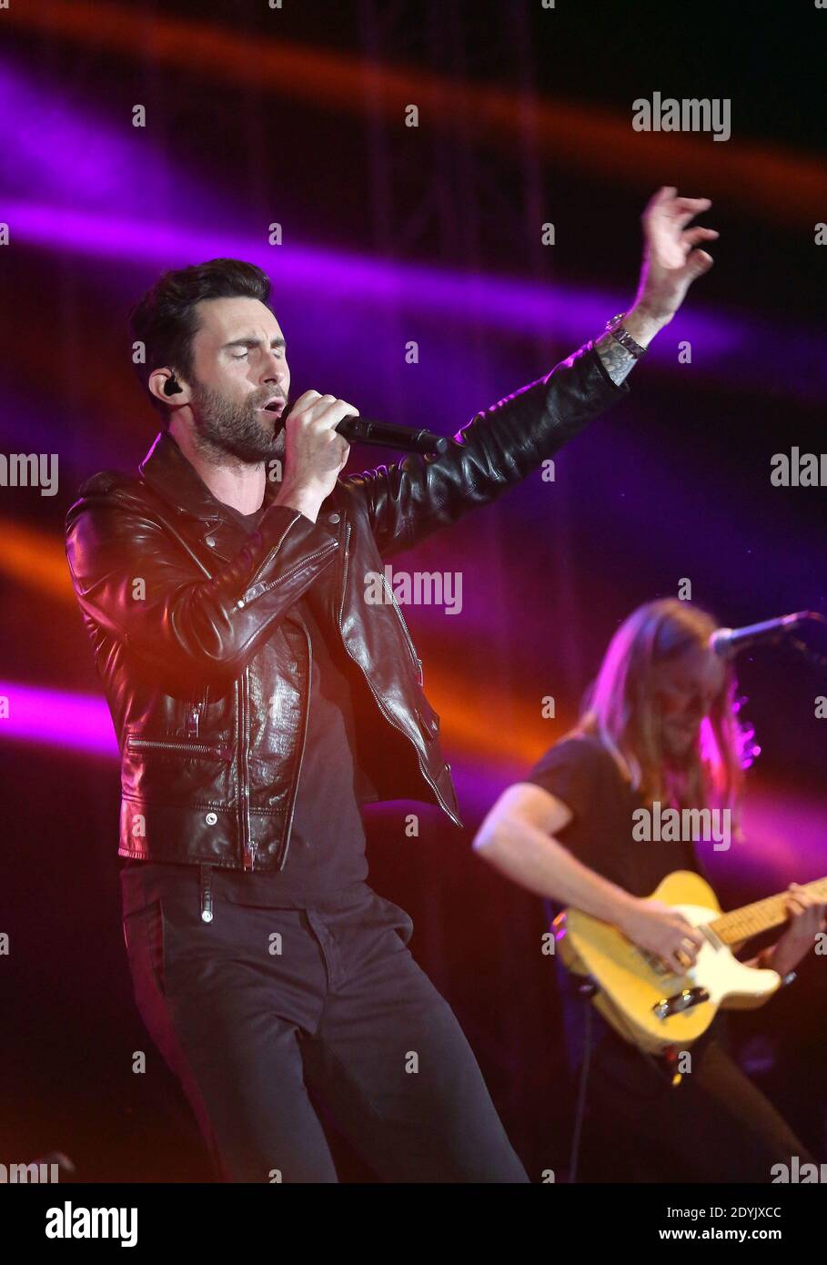 Adam Levine of Maroon 5 performs during the 102.7 KIIS FM's Wango Tango held at The Home Depot Center in Carson, CA, USA on May 11, 2013. Photo by Krista Kennell/ABACAPRESS.COM Stock Photo