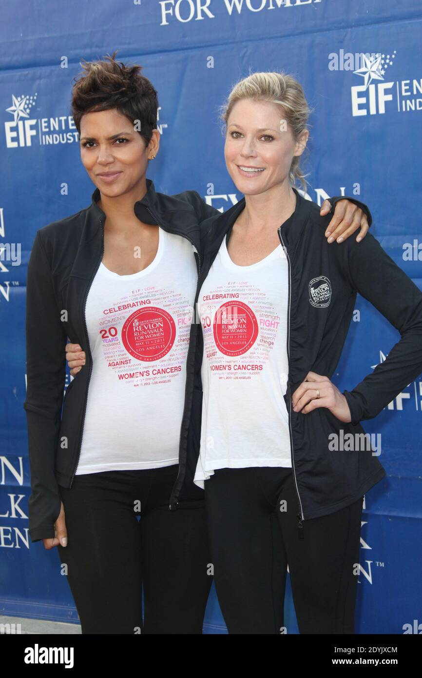 Halle Berry and Julie Bowen arrive at the '20th Annual EIF Revlon Run/Walk For Women' held at the Los Angeles Memorial Coliseum in Los Angeles, CA, USA, on May 11, 2013. Photo by Krista Kennell/ABACAPRESS.COM Stock Photo
