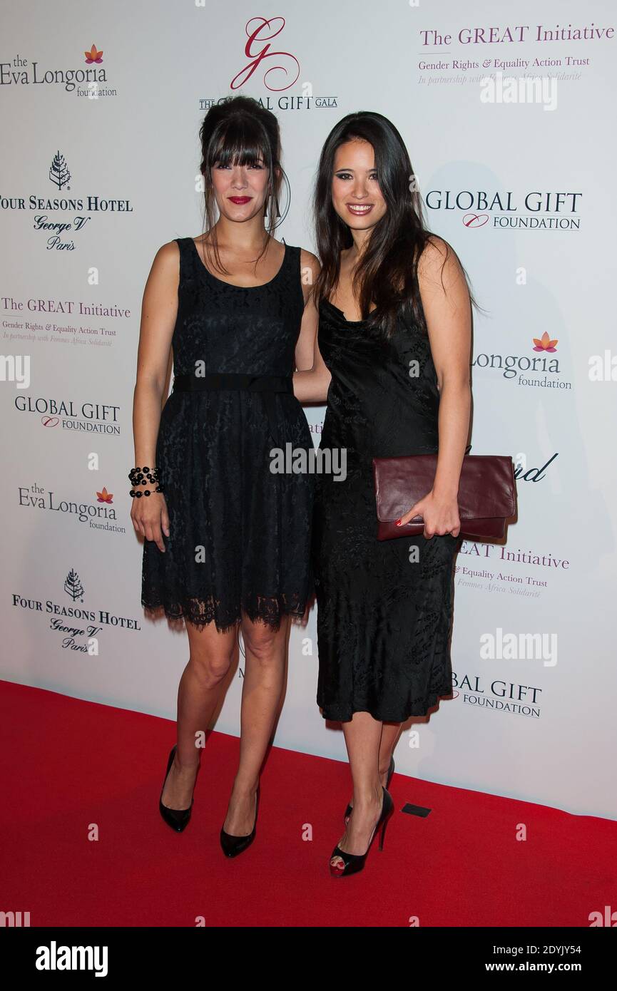 Melanie Doutey and Anne-Solenne Hatte attending the 4th Global Gift Gala  for the benefit of The Eva Longoria Foundation, held at the George V Hotel  in Paris, France on May 13, 2013.