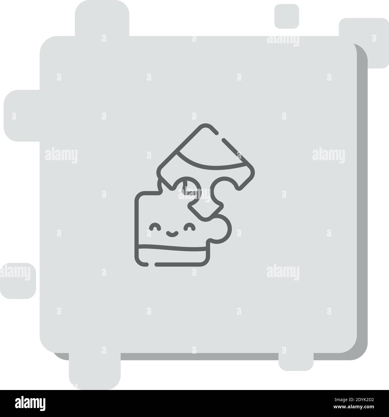 puzzle pieces vector icon modern simple vector illustration Stock ...