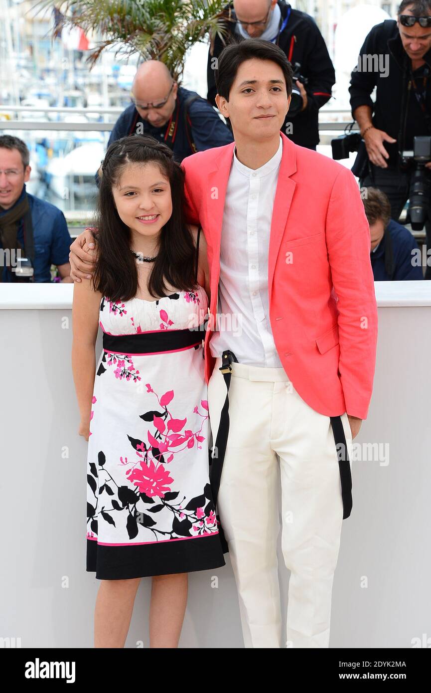 Andrea Vergara, Armando Espitia posing at Heli photocall held at the Palais Des Festivals as part of the 66th Cannes film festival in Cannes, France on May 16, 2013. Photo by Nicolas Briquet/ABACAPRESS.COM Stock Photo