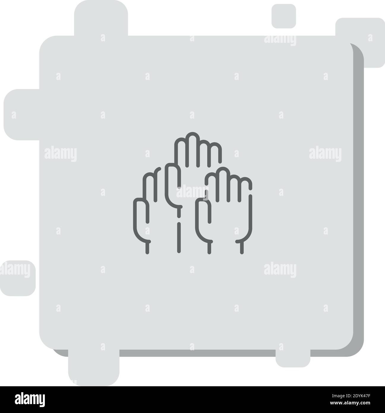 protest vector icon modern simple vector illustration Stock Vector