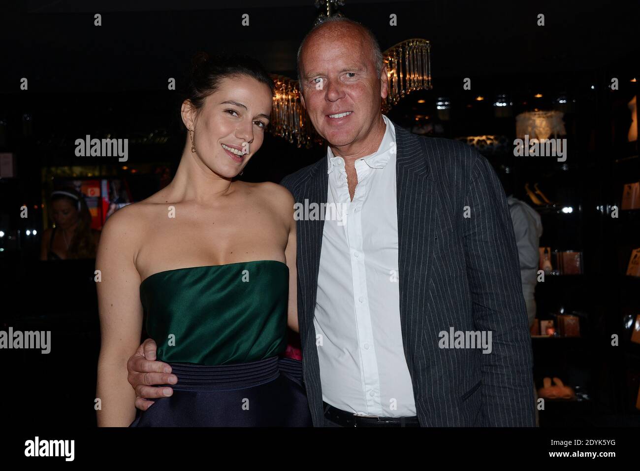 French actress Zoe Felix and 'Agent Provocateur' CEO Gary Hogarth at 'Agent  Provocateur' store opening in Cannes as part of the 66th Cannes film  festival in Cannes, France on May 17, 2013.