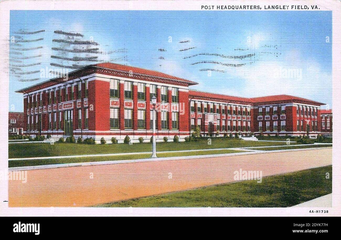 Langley Field Post Headquarters Stock Photo Alamy