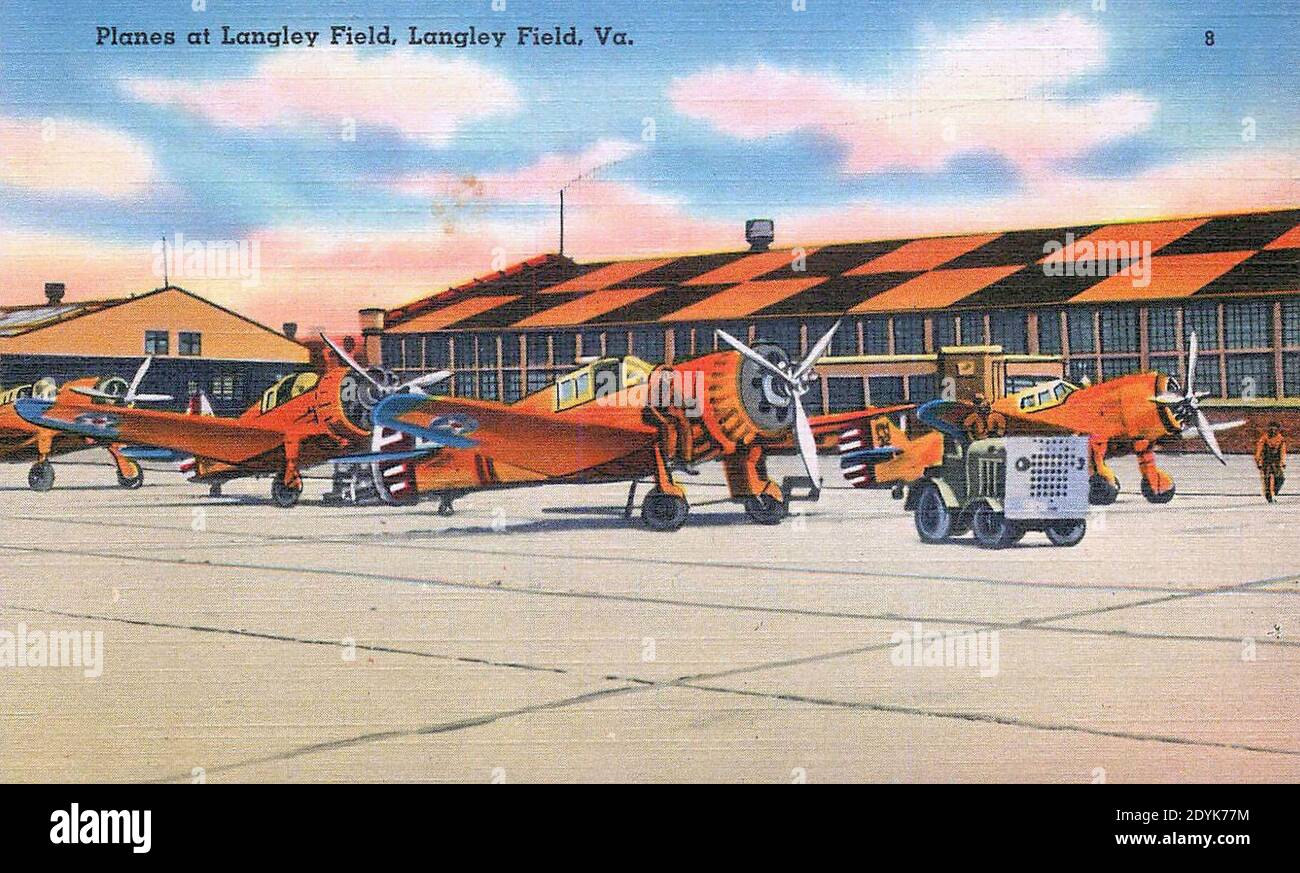 Langley Field - Planes at Langley Field Stock Photo - Alamy