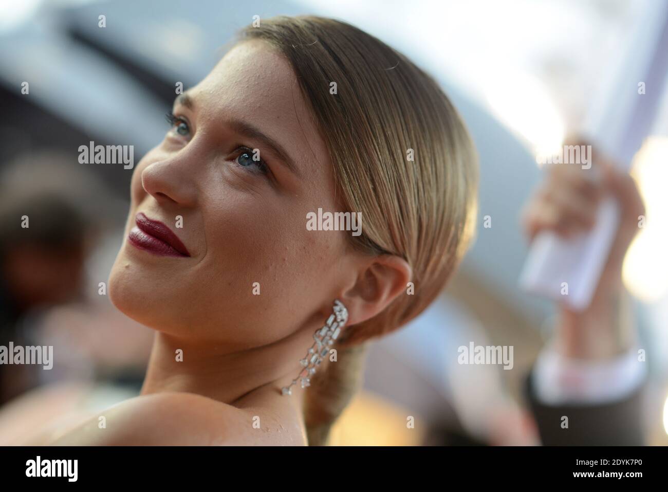 Lea Seydoux arriving at the 'Jimmy P. Psychotherapy Of A Plains Indian' screening and 'Grand Central screening held at the Palais Des Festivals as part of the Cannes Film Festival in Cannes, France on May 18, 2013. Photo by Lionel Hahn/ABACAPRESS.COM Stock Photo