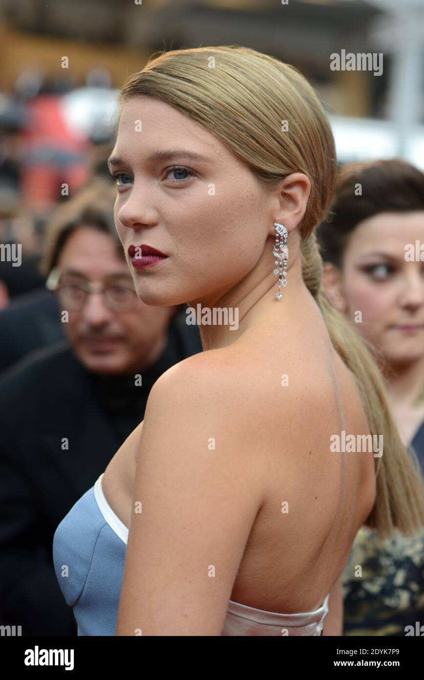 Lea Seydoux arriving at the 'Jimmy P. Psychotherapy Of A Plains Indian' screening and 'Grand Central screening held at the Palais Des Festivals as part of the Cannes Film Festival in Cannes, France on May 18, 2013. Photo by Lionel Hahn/ABACAPRESS.COM Stock Photo