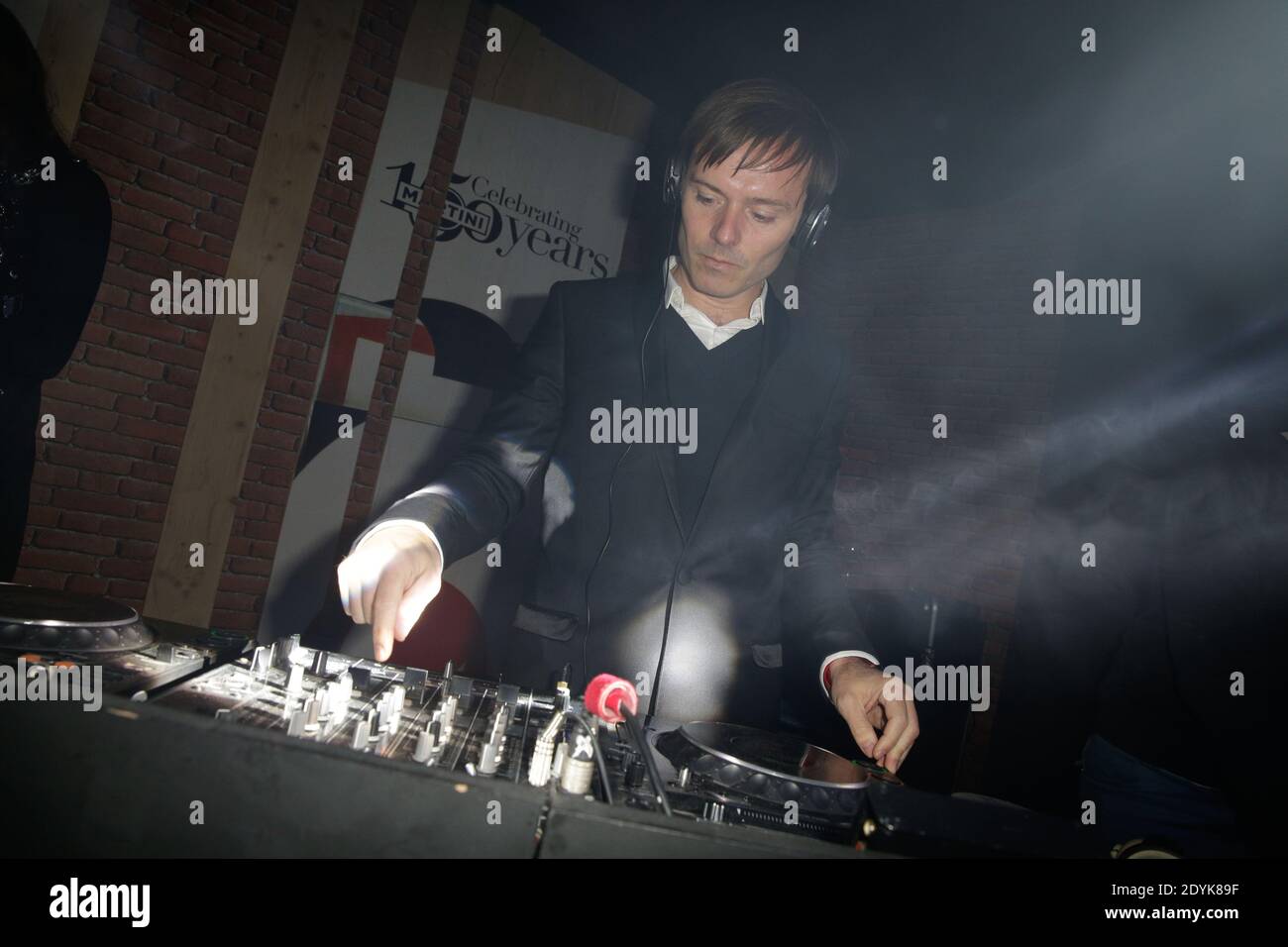 Jean-Benoit Dunckel DJing the Platane party held at Terrazza Martini ...