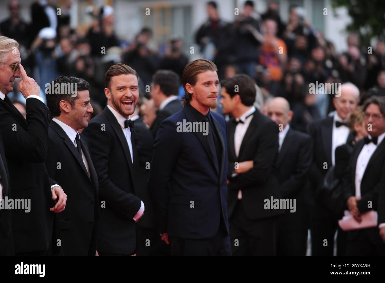 Oscar Isaac, Justin Timberlake, Garett Hedlund, Joel Coen, Ethan Coen, John Goodman arriving for the 'Inside Llewyn Davis' screening held at the Palais Des Festivals as part of the 66th Cannes film festival, in Cannes, southern France, on May 19, 2013. Photo by Aurore Marechal/ABACAPRESS.COM Stock Photo