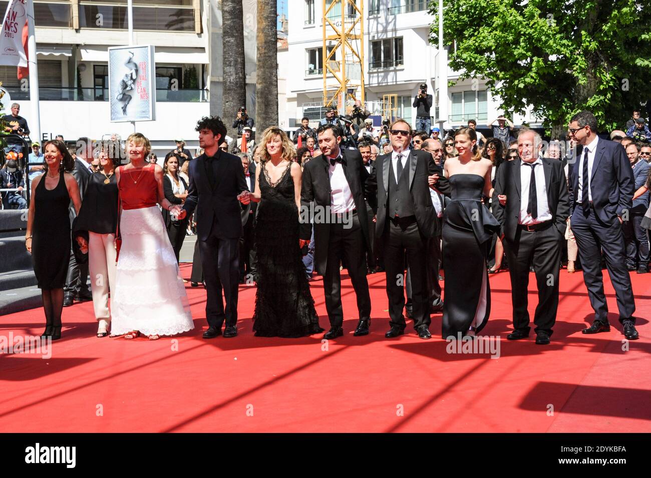 Marisa Borini, Louis Garrel, Valeria Bruni-Tedeschin, Filippo Timi, Xavier Beauvois, Celine Sallette and Andre Wilms arriving for 'Un Chateau En Italie' held at the Palais Des Festivals as part of the 66th Cannes Film Festival in Cannes, France on May 20, 2013. Photo by Aurore Marechal/ABACAPRESS.COM Stock Photo