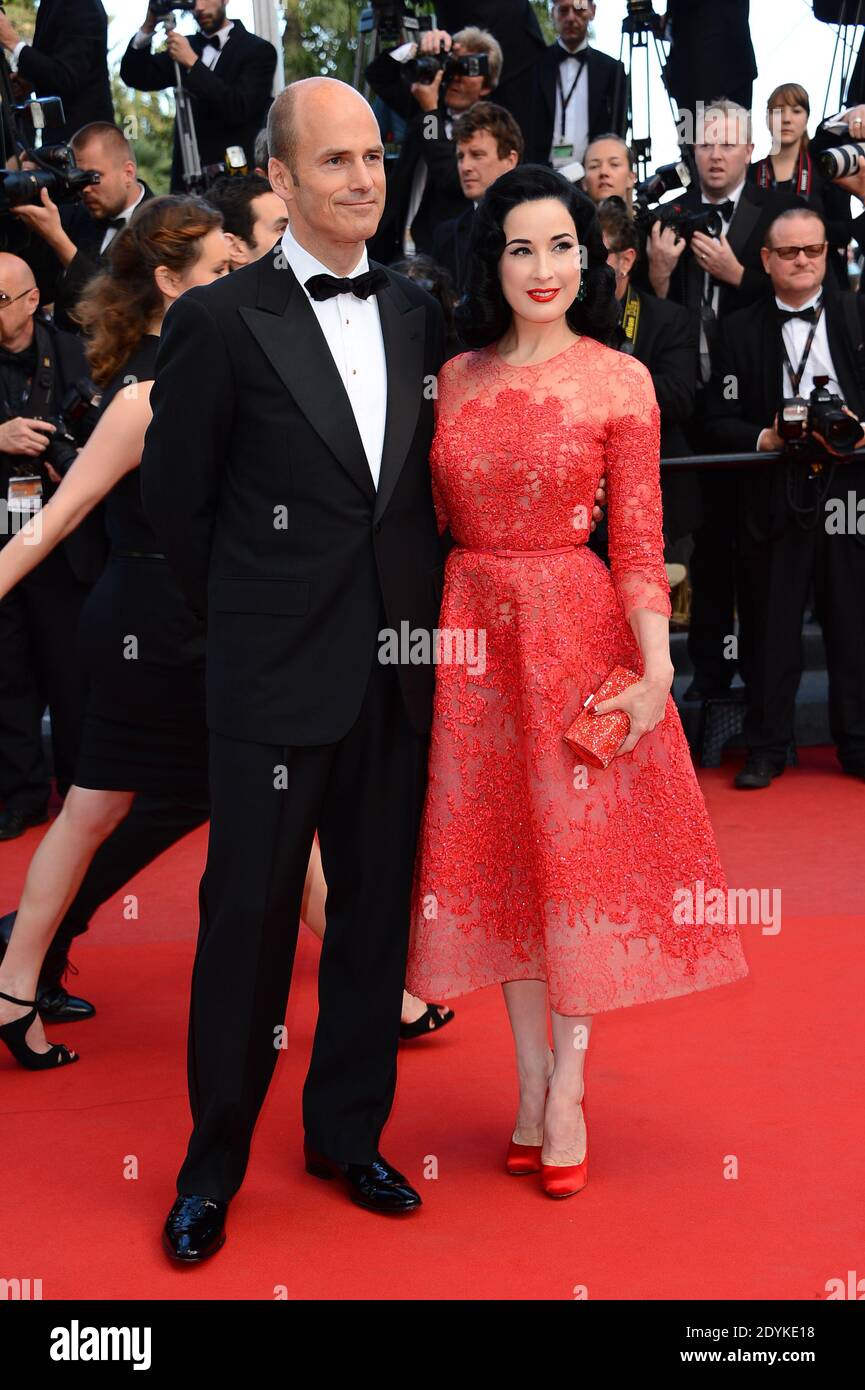 Dita Von Teese arriving at the Behind The Candelabra screening held at