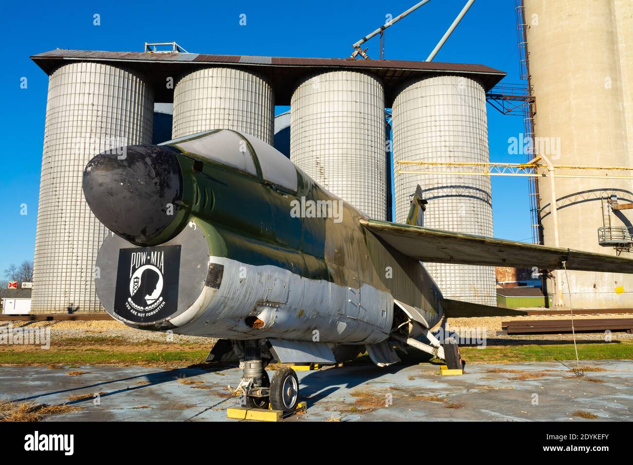 Cullom, Illinois / United States November 28th, 2020 A7 Corsair Jet