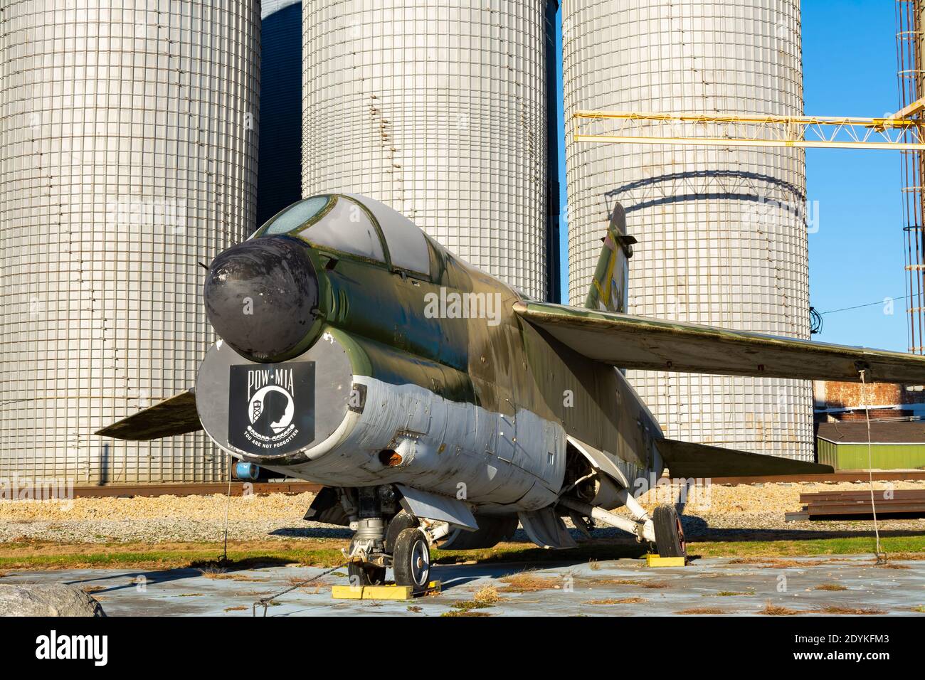 Cullom, Illinois / United States November 28th, 2020 A7 Corsair Jet