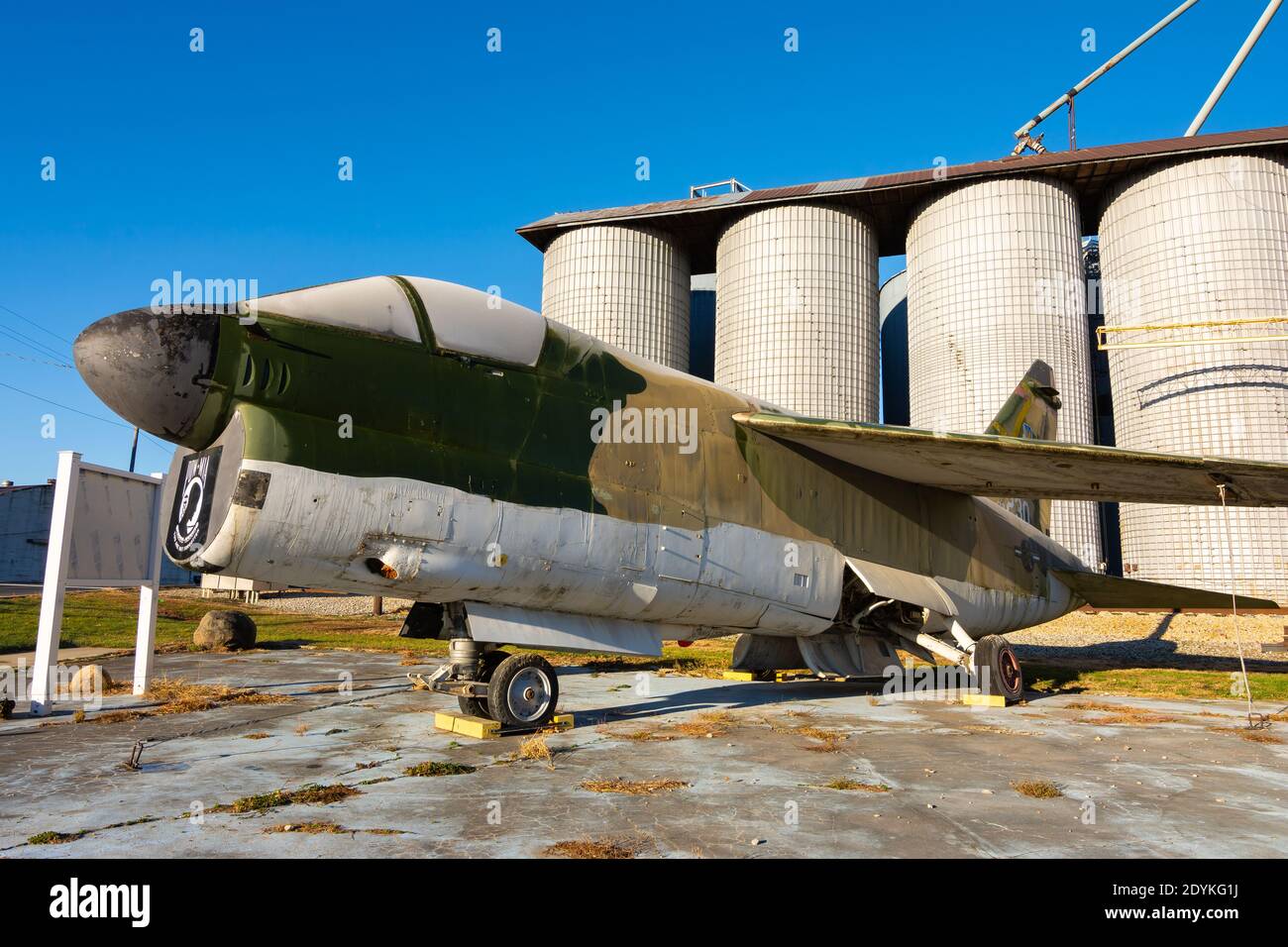 Cullom, Illinois / United States November 28th, 2020 A7 Corsair Jet