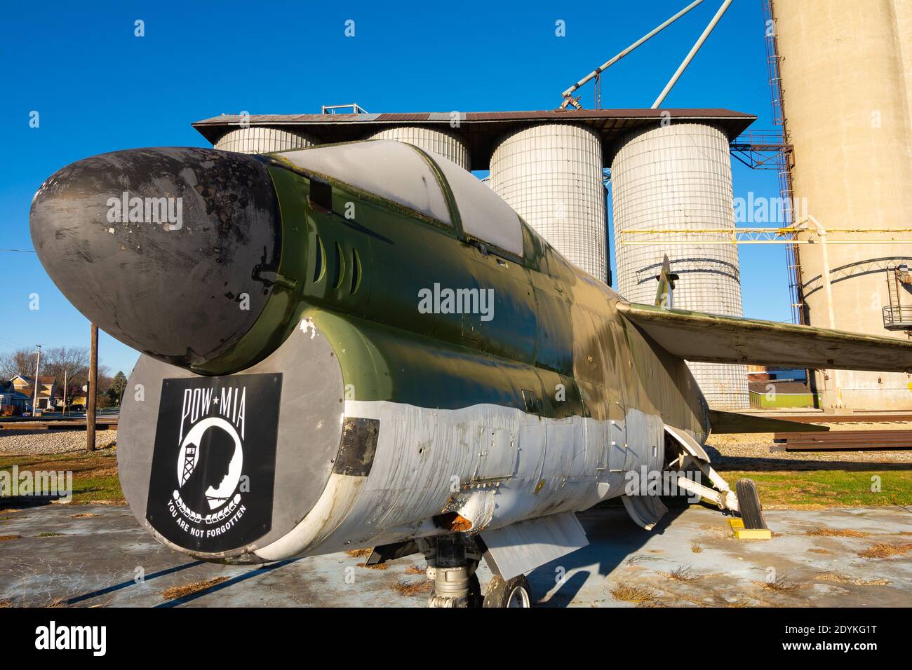 Cullom, Illinois / United States November 28th, 2020 A7 Corsair Jet