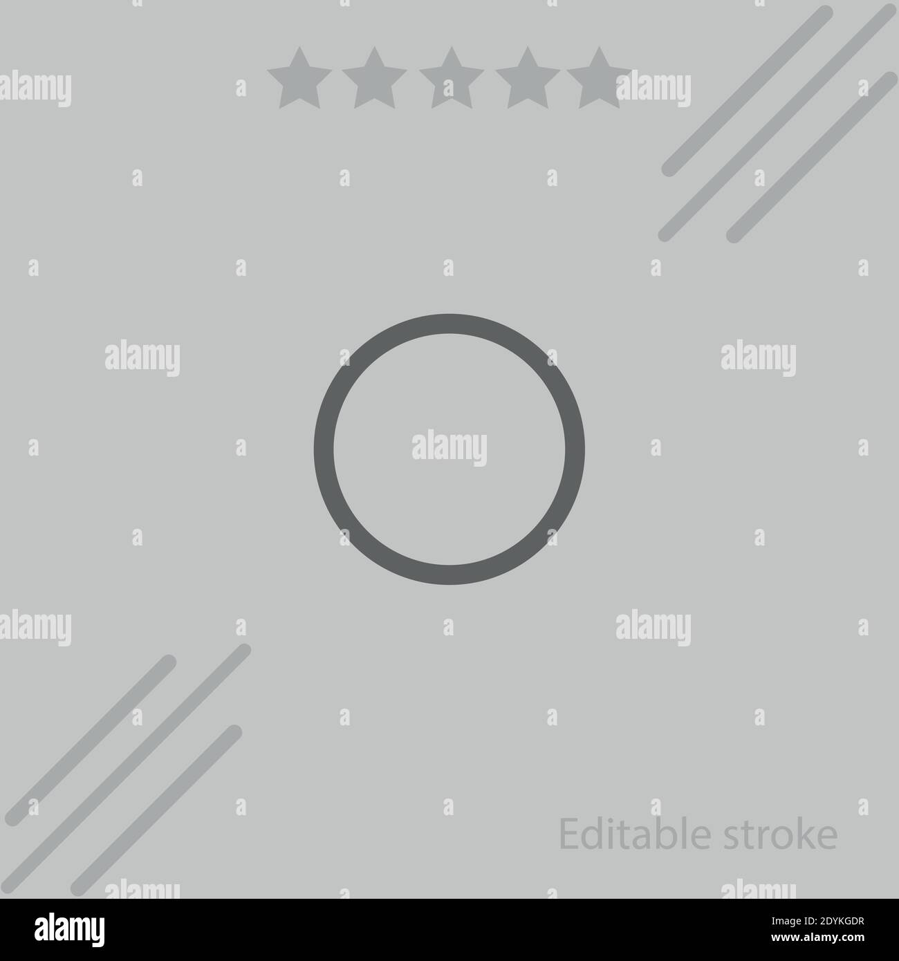 circle outline vector icon modern simple vector illustration Stock ...