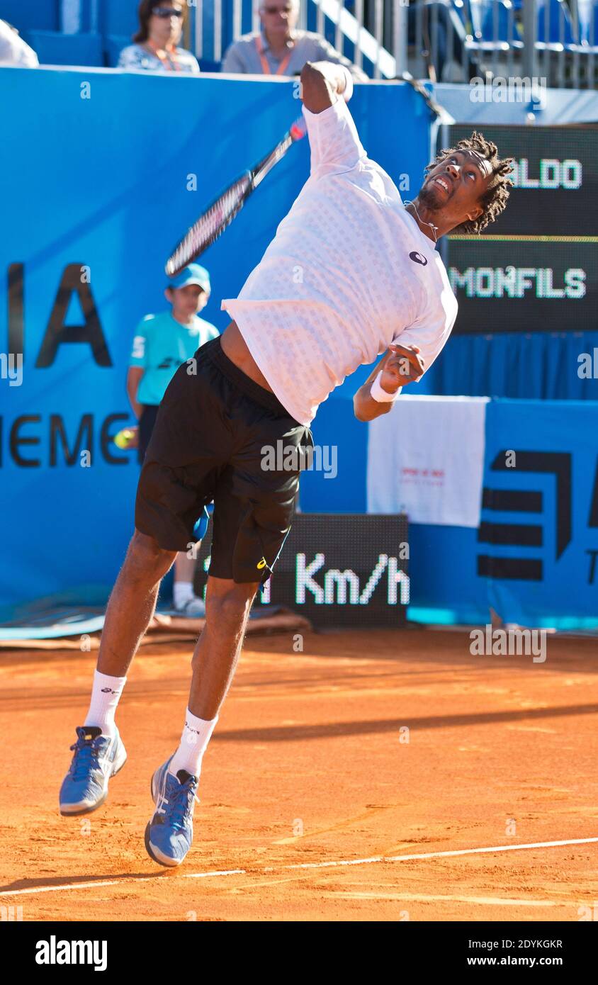 France's Gael Monfils during Tennis Open Nice Cote d'Azur 2013 in Nice,  France on May 21 2013. Photo by Anthony Lanneretonne/ABACAPRESS.COM Stock  Photo - Alamy