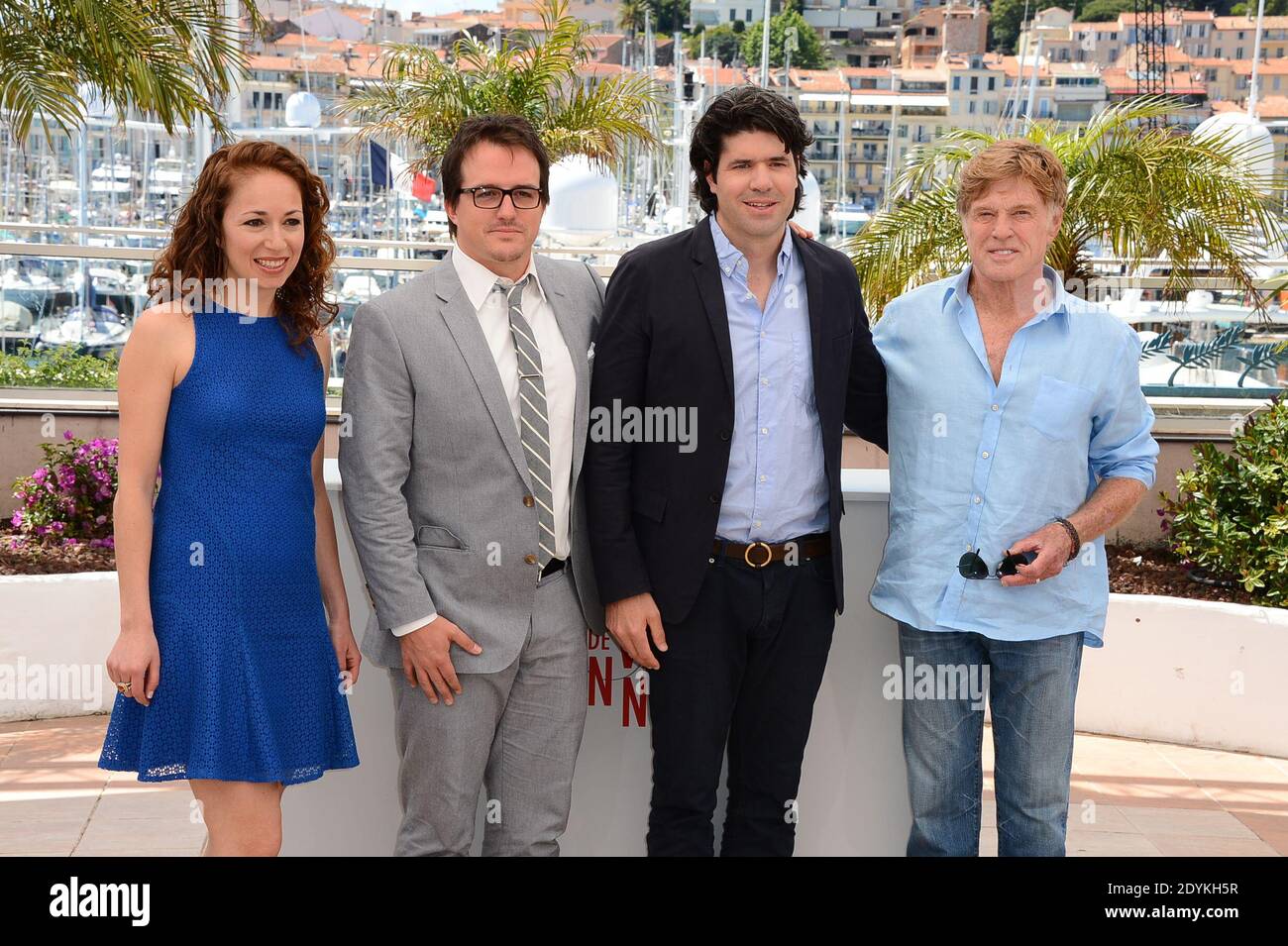 Robert Redford, JC Chandor, Anna Gerb, Neal Dodson posing at the